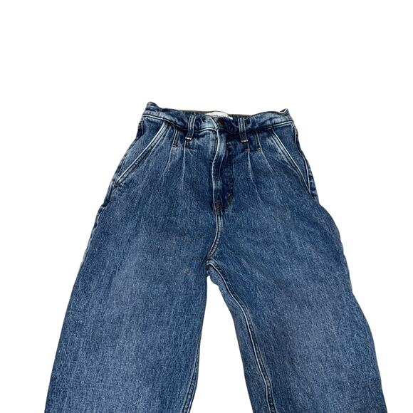 Abercrombie & Fitch The 80’s Mom Jean Ultra High Rise Blue Denim Size 24/00 - Picture 3 of 9